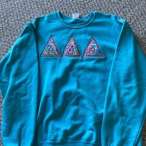 Tri Delta Double Stitch Crewneck